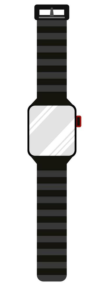 inteligente reloj en plano vector ilustración diseño