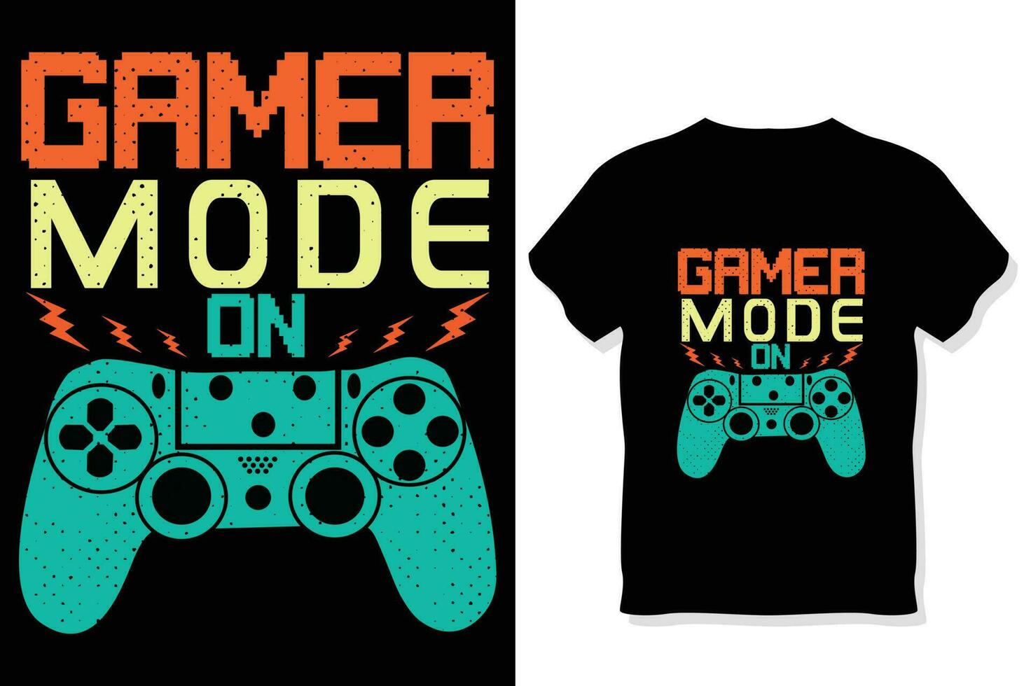 Funny  gaming T-shirt vector