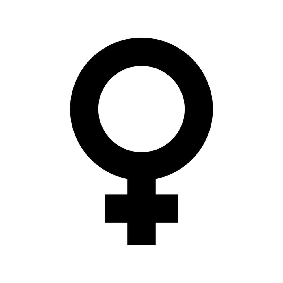 female gender symbol isolated vector