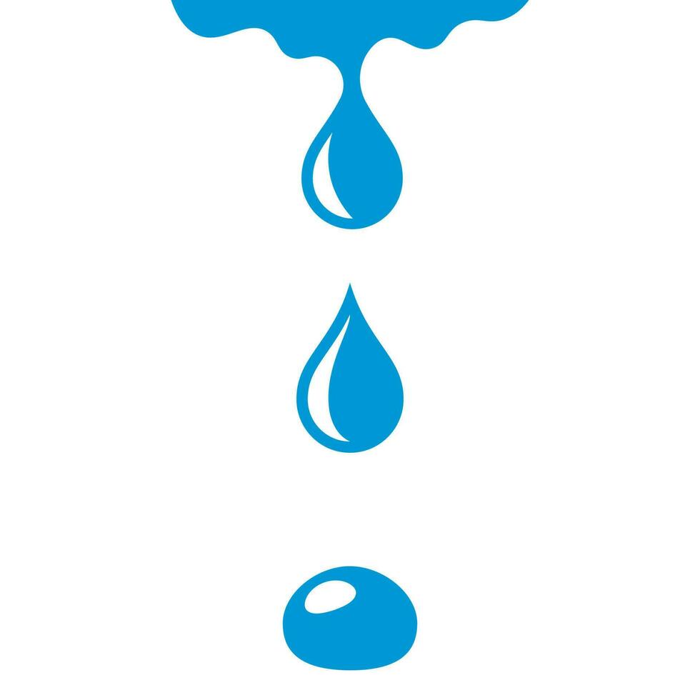 leaking water droplets vector