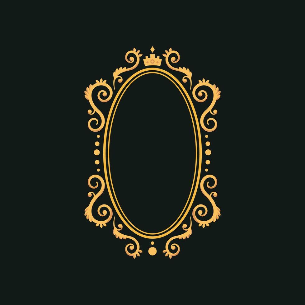 vintage frame with ornament vector