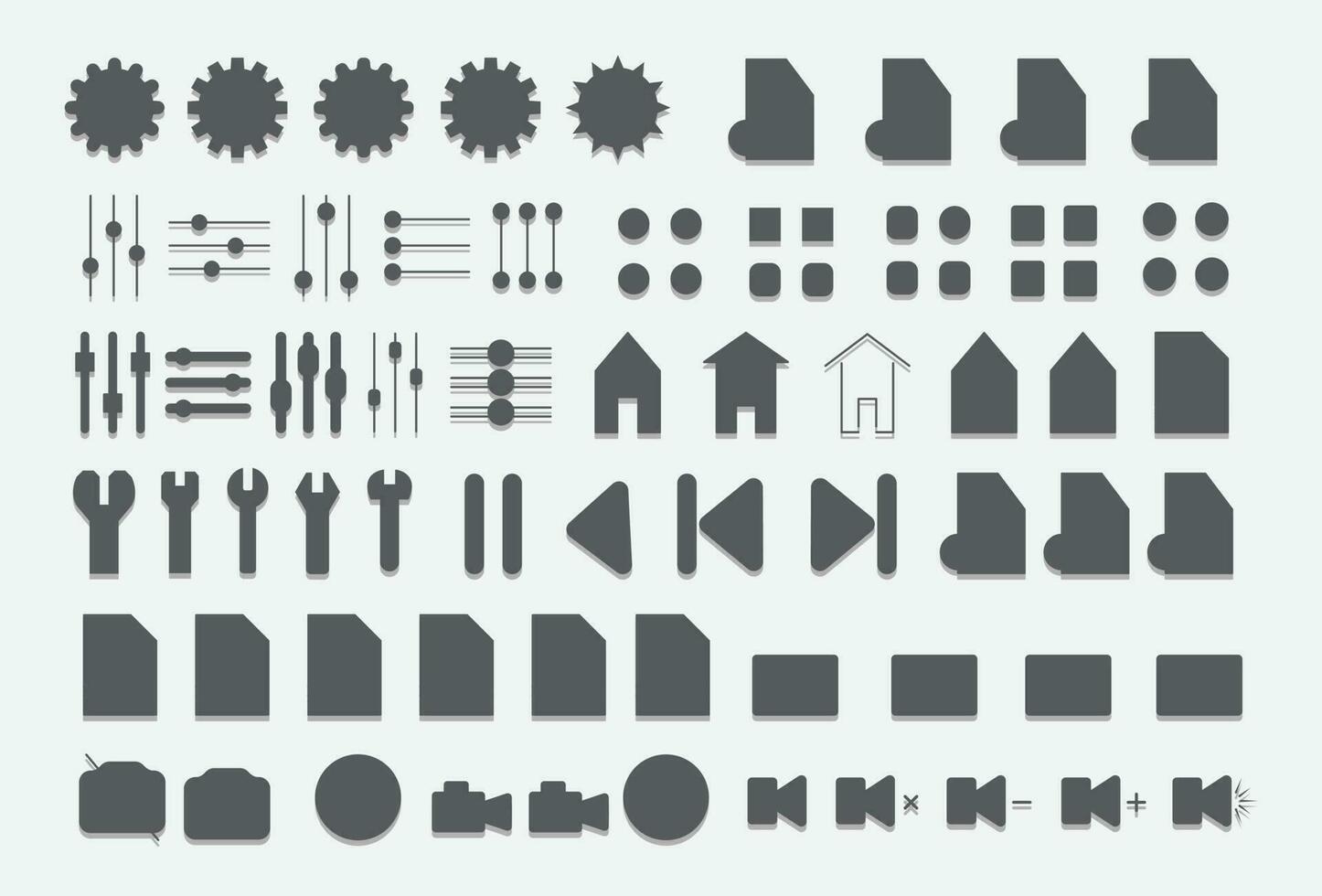 Set of Ux Ui web icons set, Outline icon collection vector