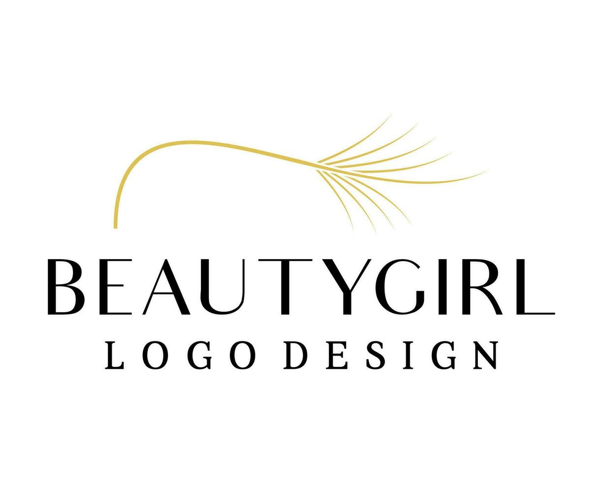 Beauty natural care woman logo design. vector