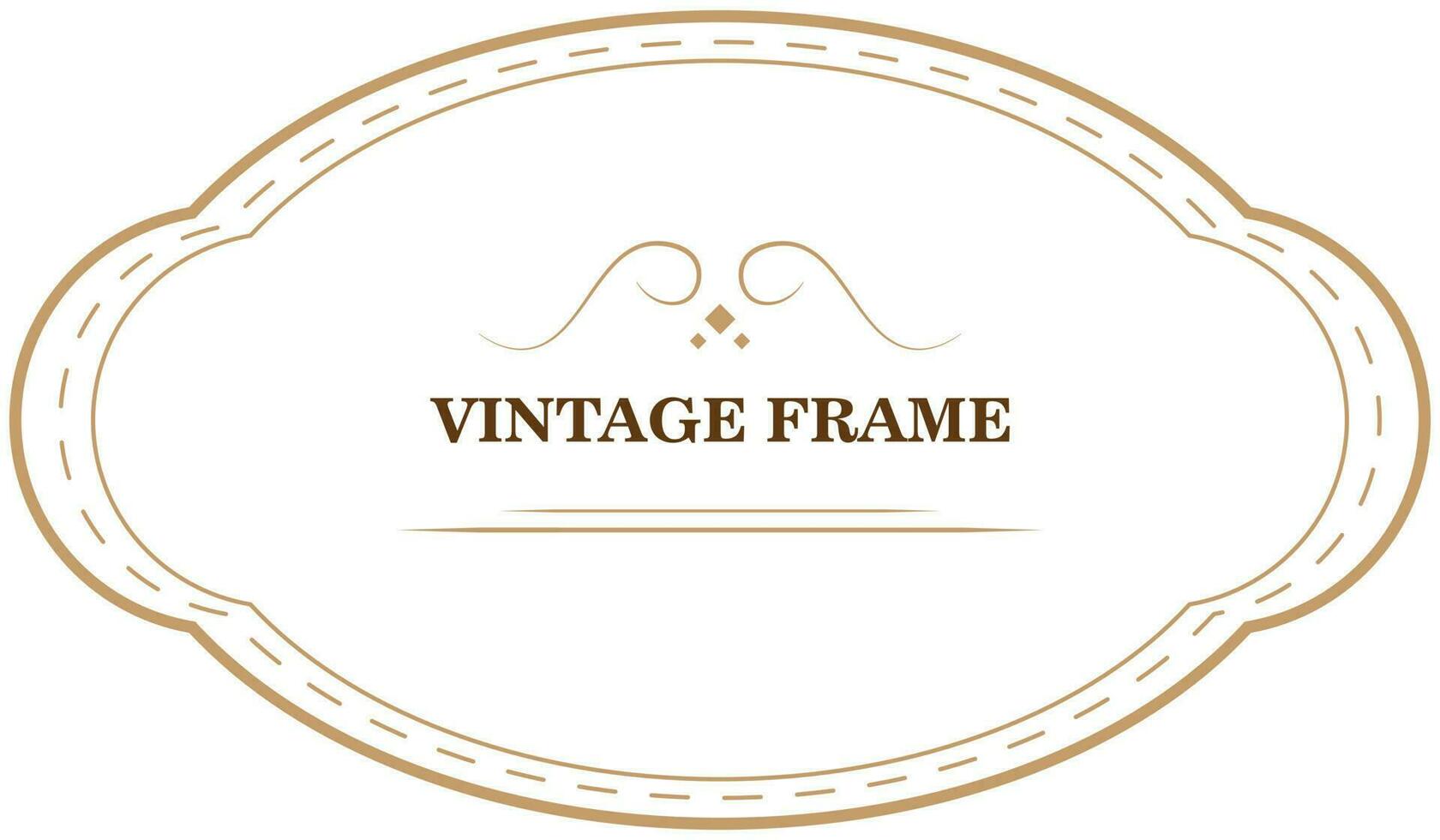 Vintage frame template. Vector illustration