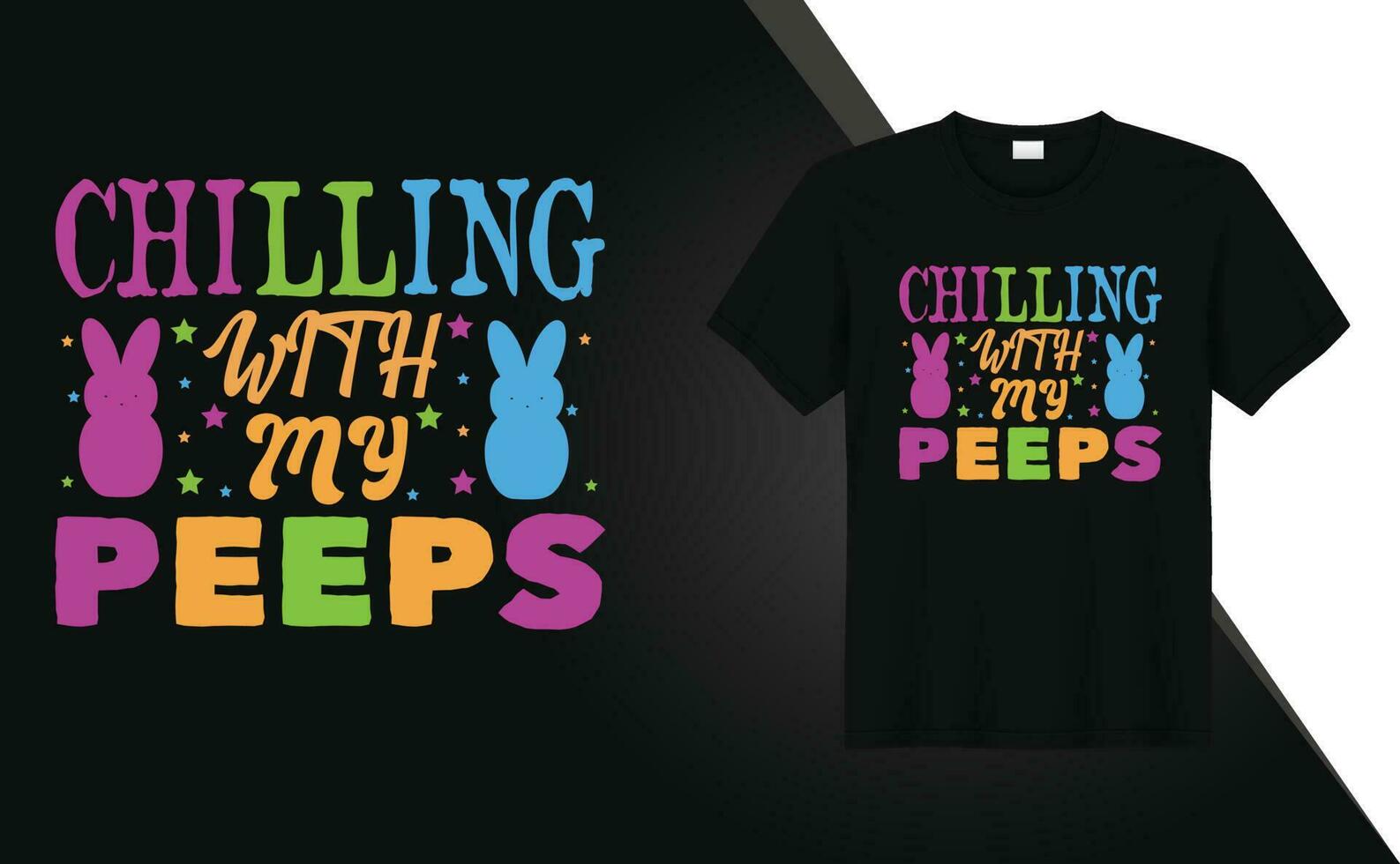 Chilling with my peeps t shirt design vector