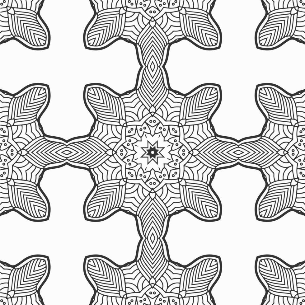 vector geometric flower shapes pattern design background