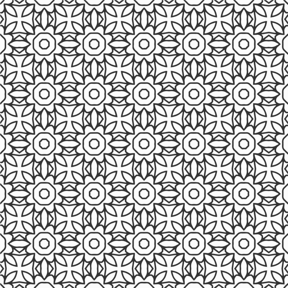 vector geometric flower shapes pattern design background