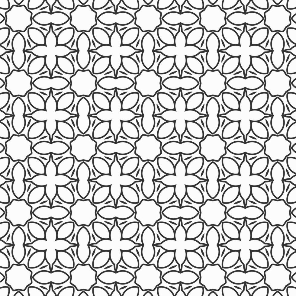 vector geometric flower shapes pattern design background
