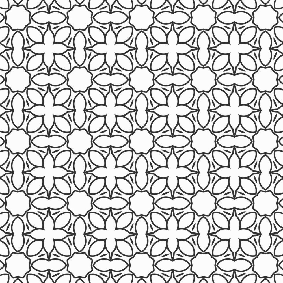 vector geometric flower shapes pattern design background