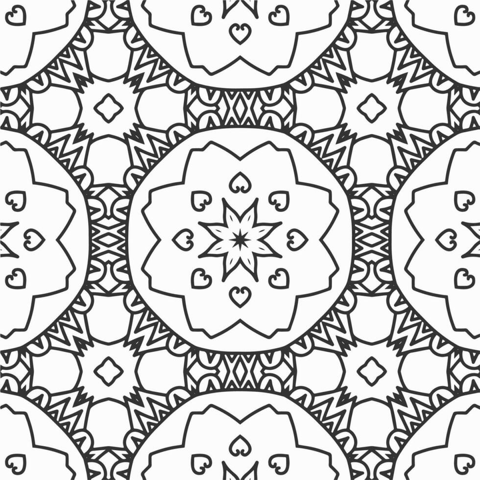 vector geometric flower shapes pattern design background