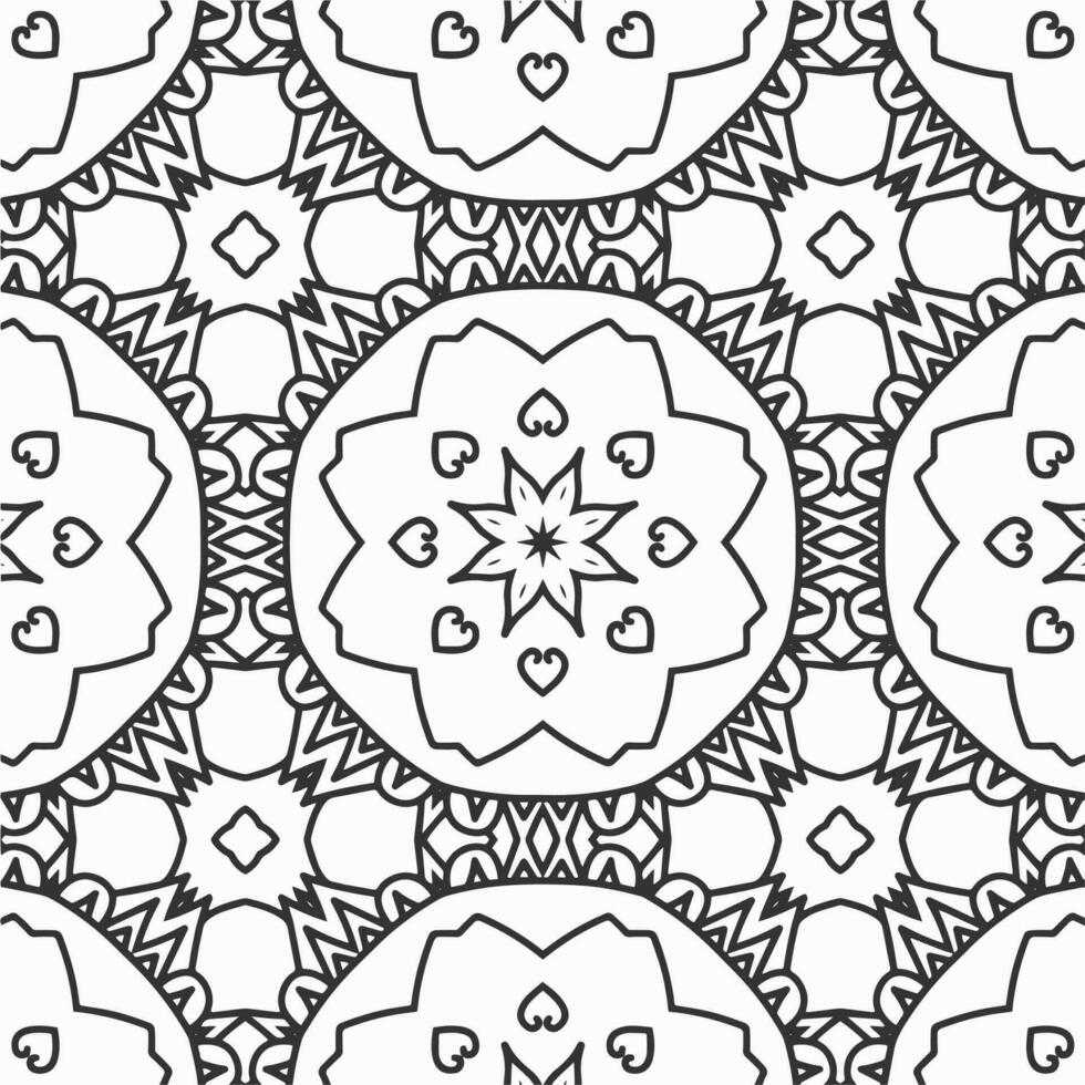 vector geometric flower shapes pattern design background