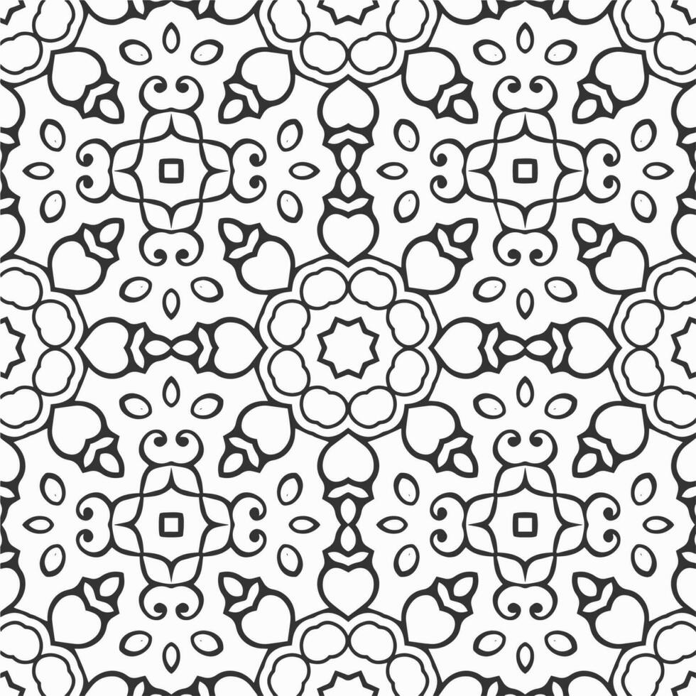 vector geometric flower shapes pattern background design