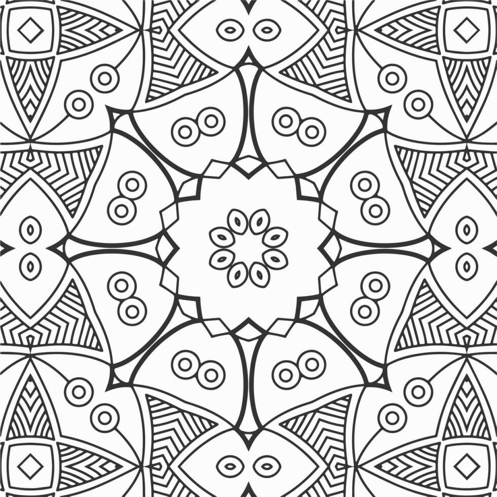 vector geometric flower shapes pattern design background