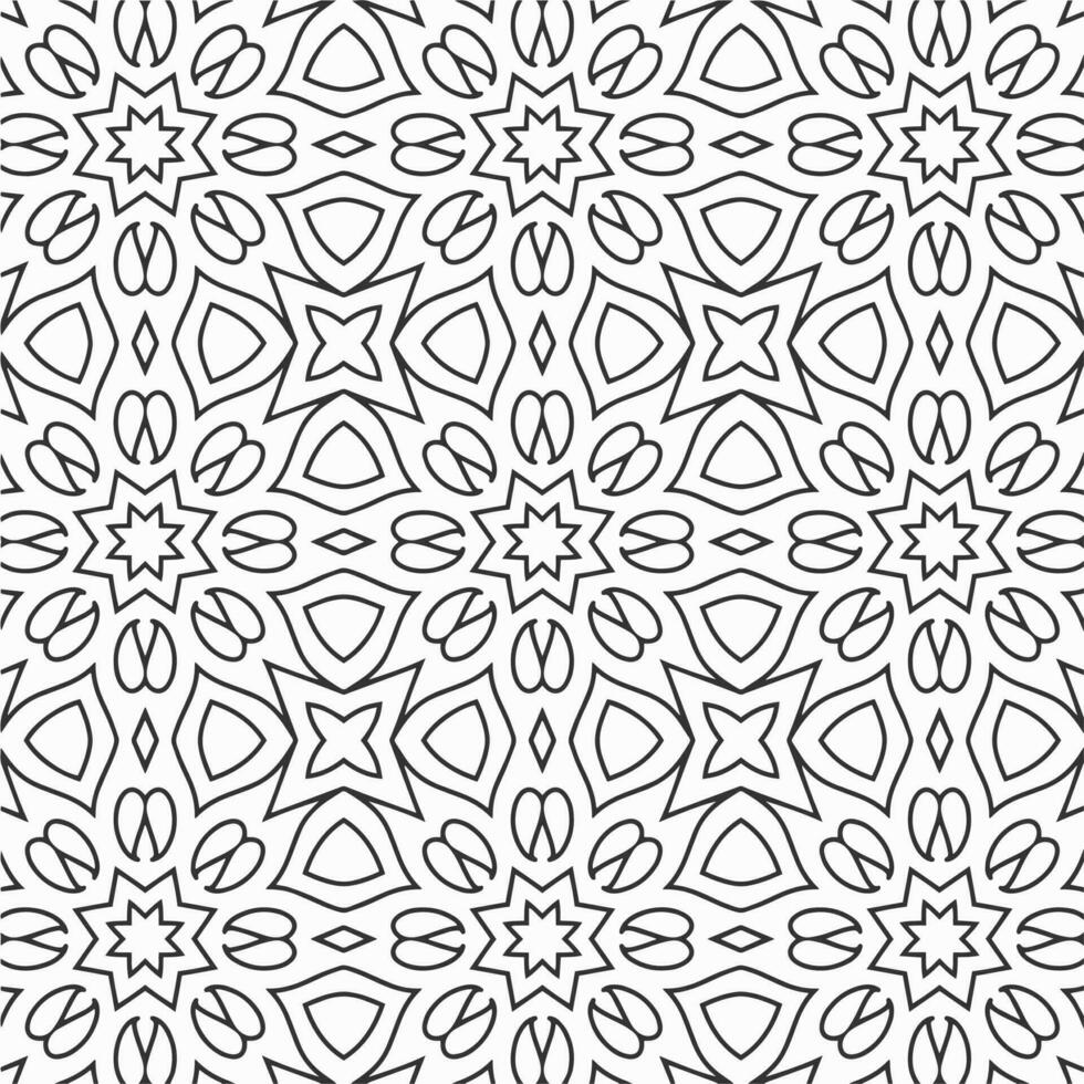 vector geometric flower shapes pattern design background