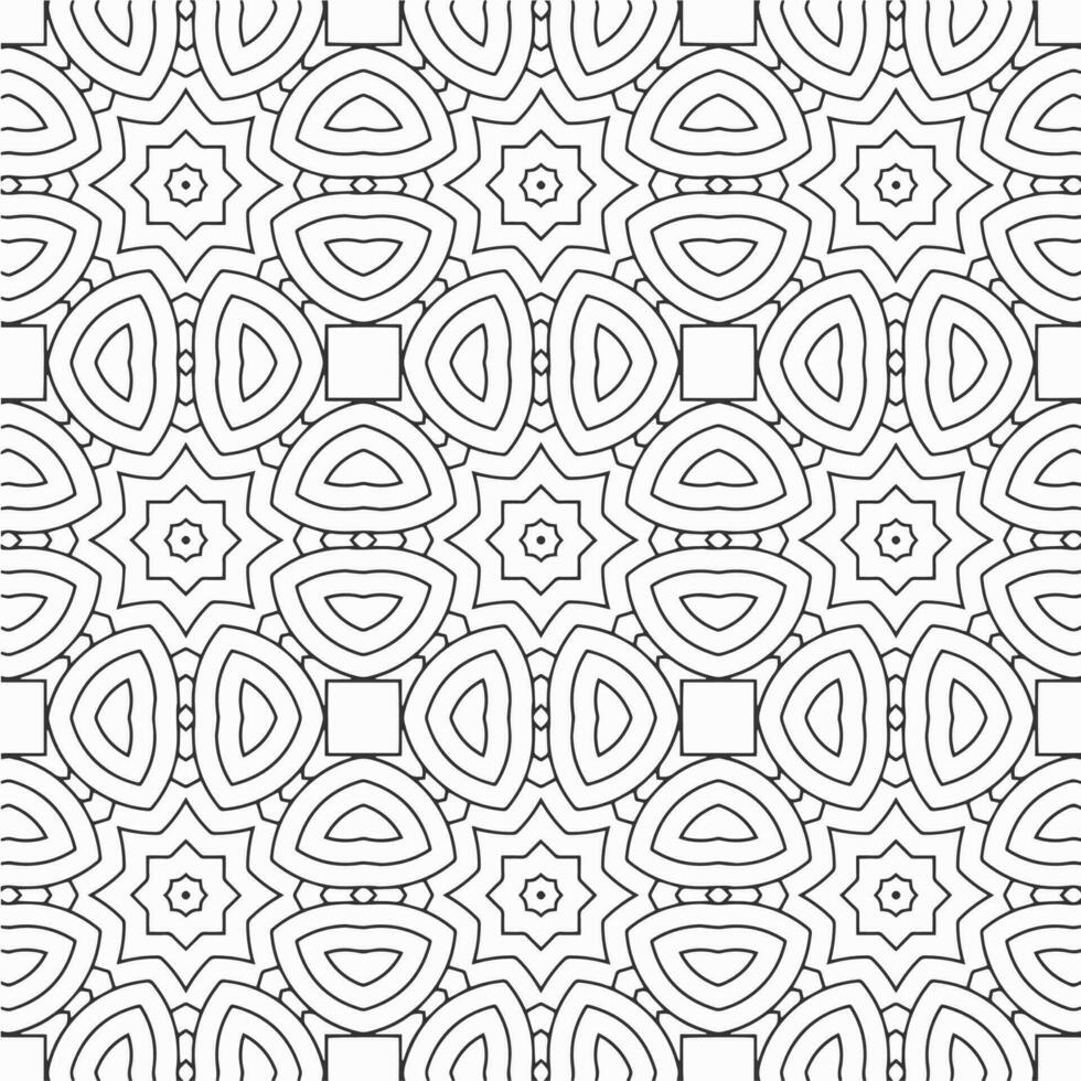 vector geometric flower shapes pattern design background