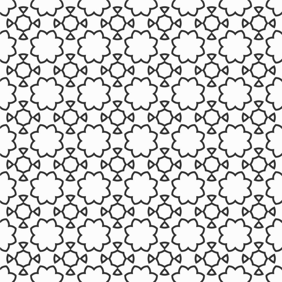 vector geometric flower shapes pattern design background