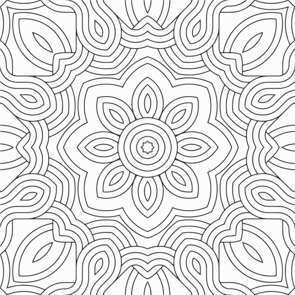 vector geometric flower shapes pattern design background