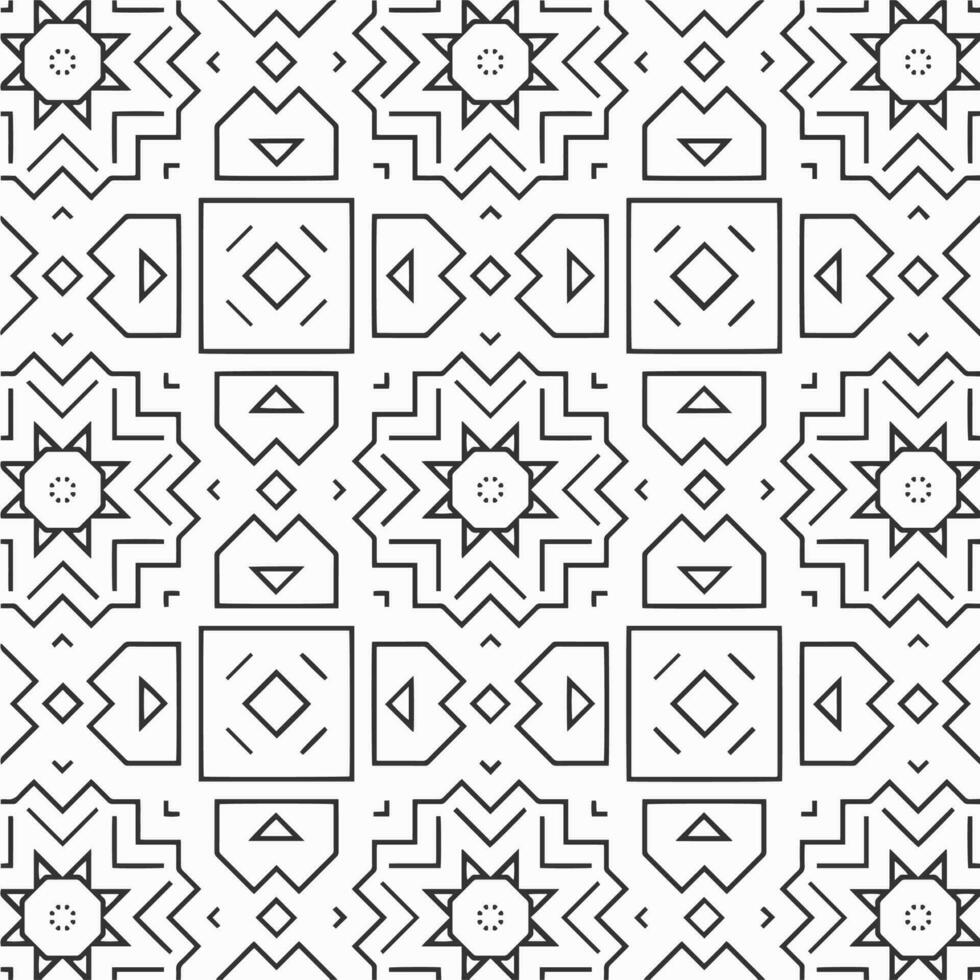 vector geometric flower shapes pattern background design