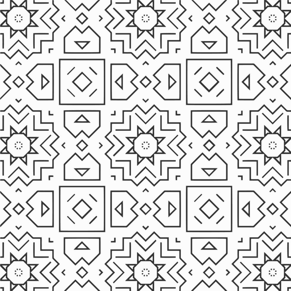 vector geometric flower shapes pattern background design