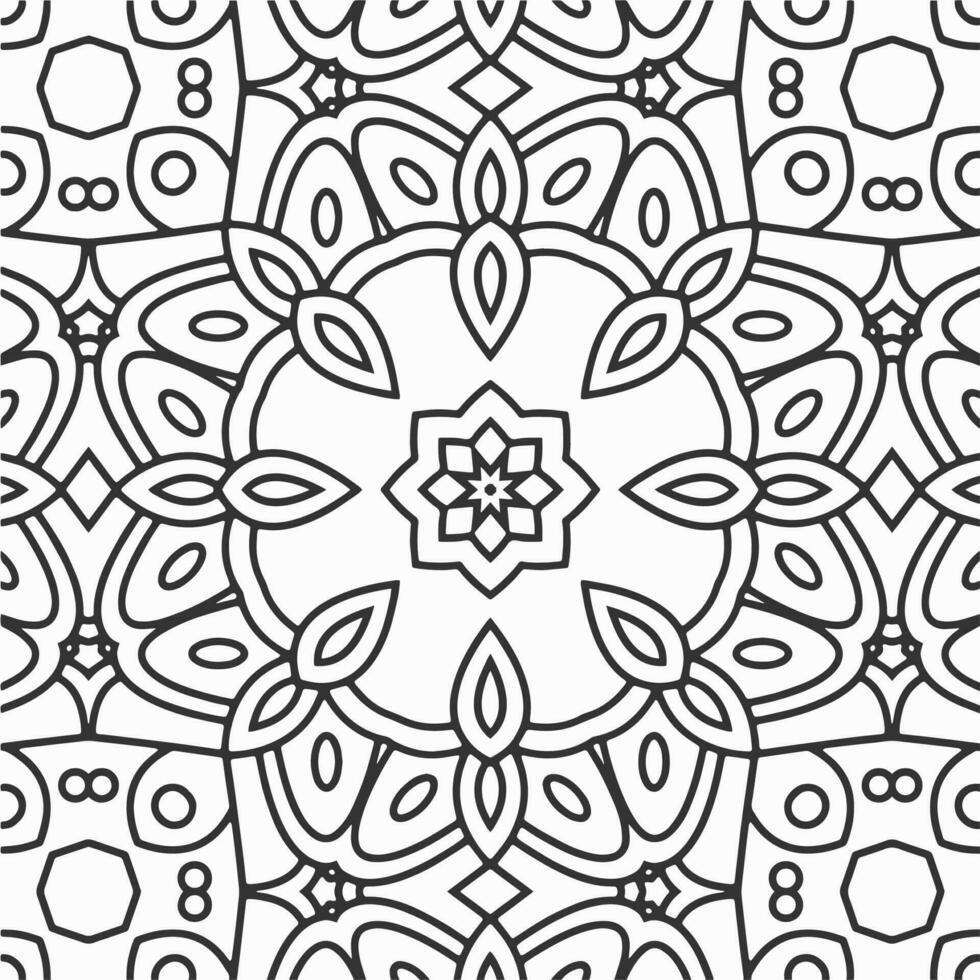 vector geometric flower shapes pattern design background