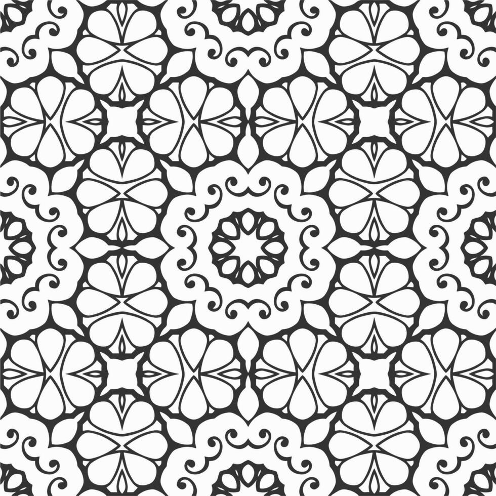 vector geometric flower shapes pattern background design