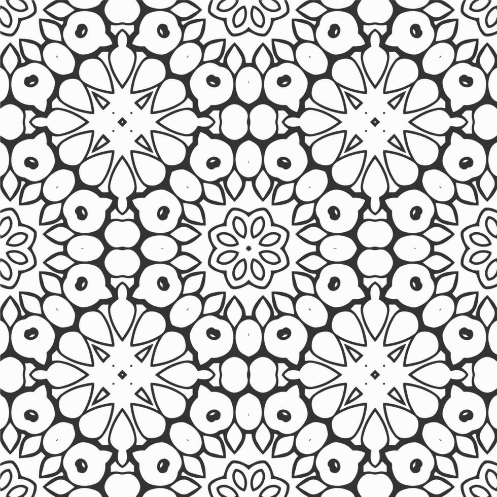 vector geometric flower shapes pattern background design