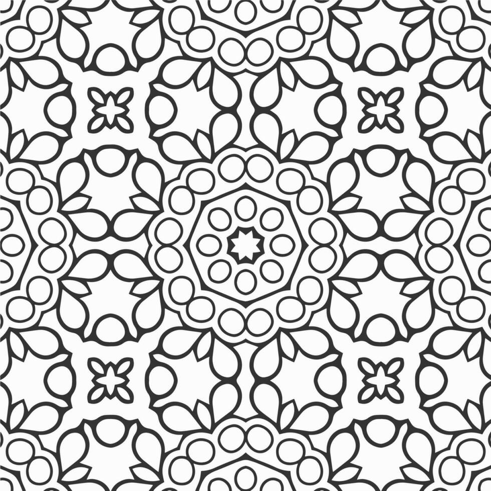 vector geometric flower shapes pattern background design