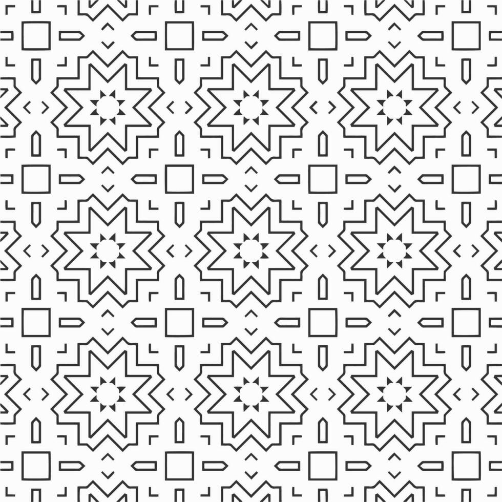 vector geometric flower shapes pattern background design