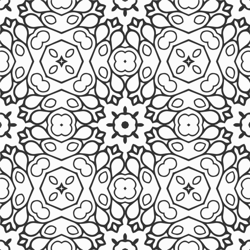 vector geometric flower shapes pattern background design