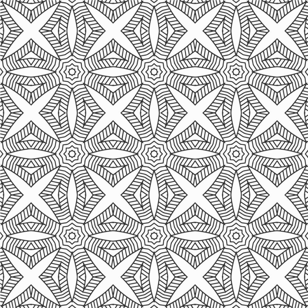 vector geometric flower shapes pattern design background