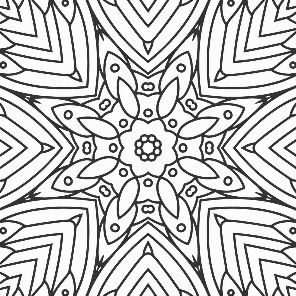 vector geometric flower shapes pattern design background