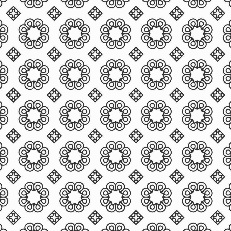 vector geometric flower shapes pattern design background