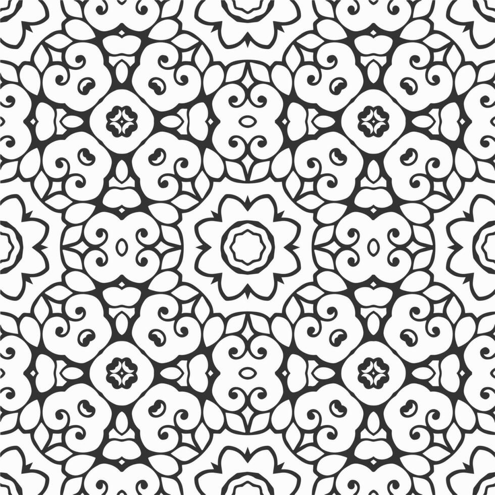 vector geometric flower shapes pattern background design