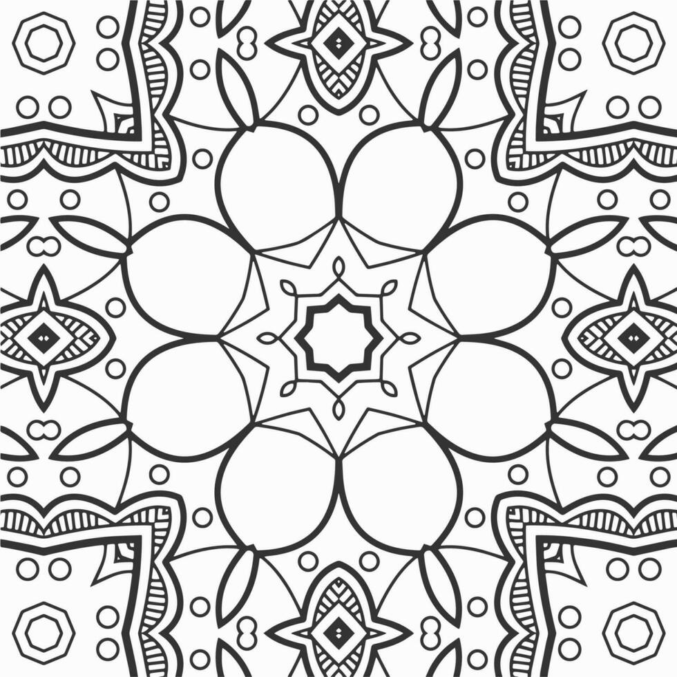 vector geometric flower shapes pattern design background