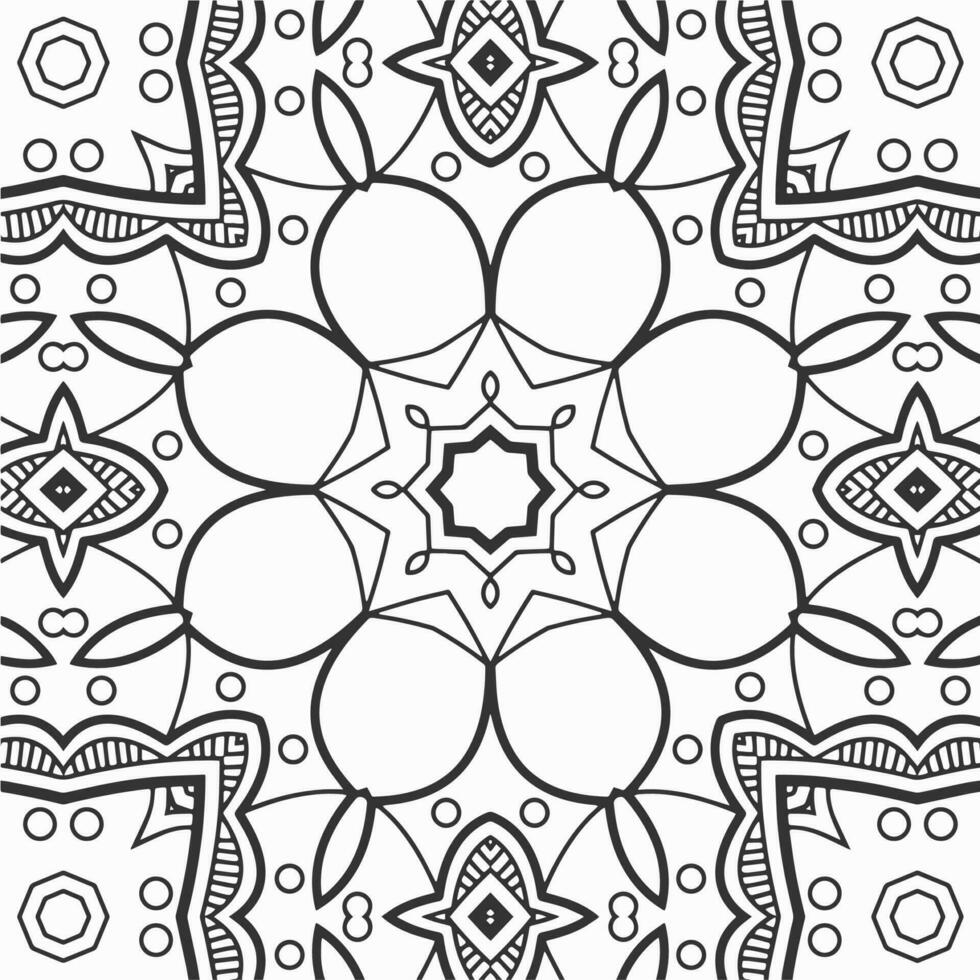 vector geometric flower shapes pattern design background