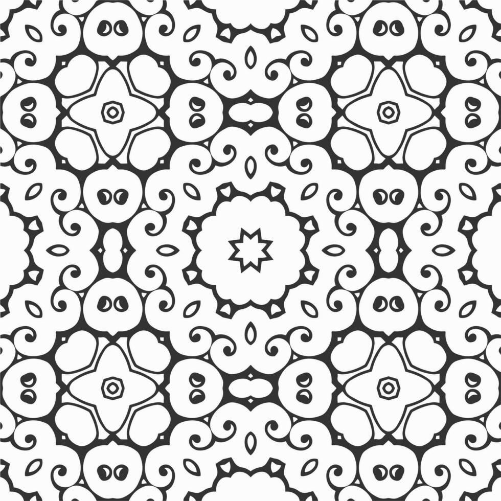 vector geometric flower shapes pattern background design