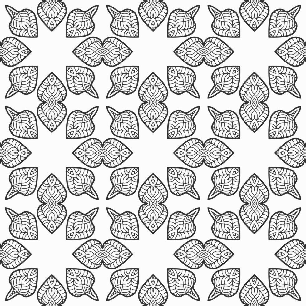 vector geometric flower shapes pattern design background