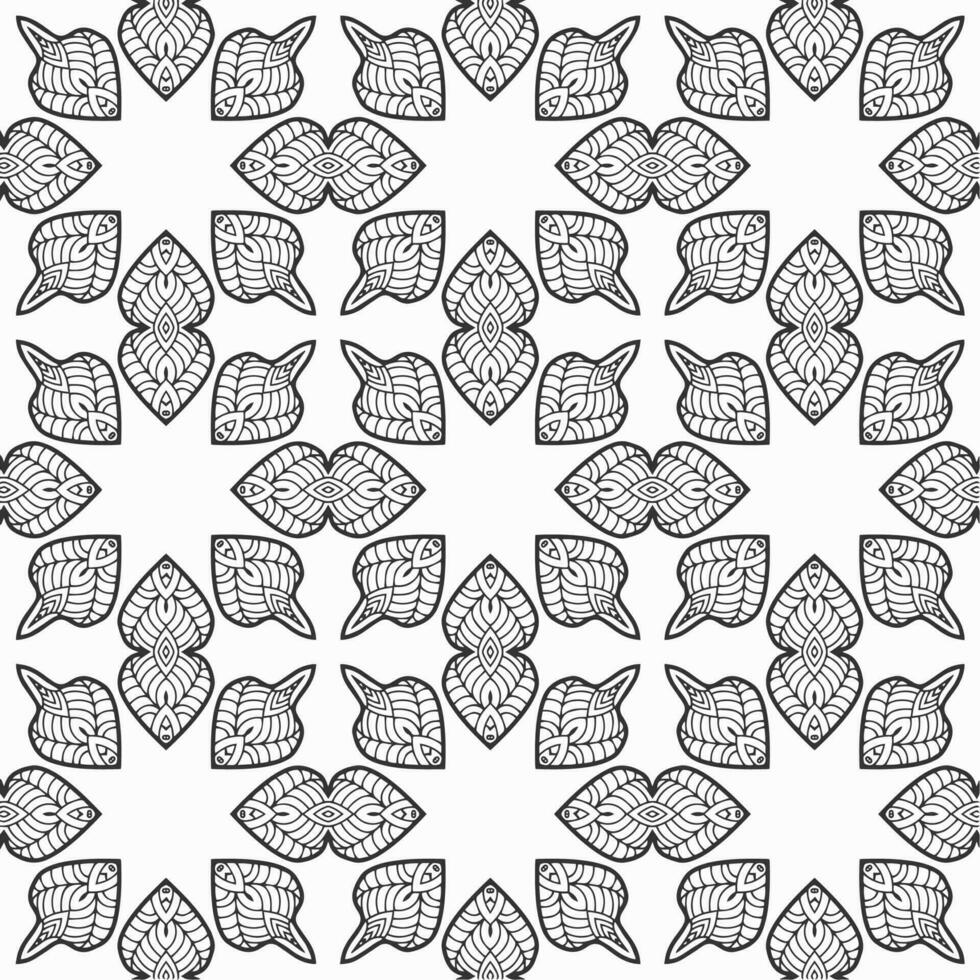 vector geometric flower shapes pattern design background