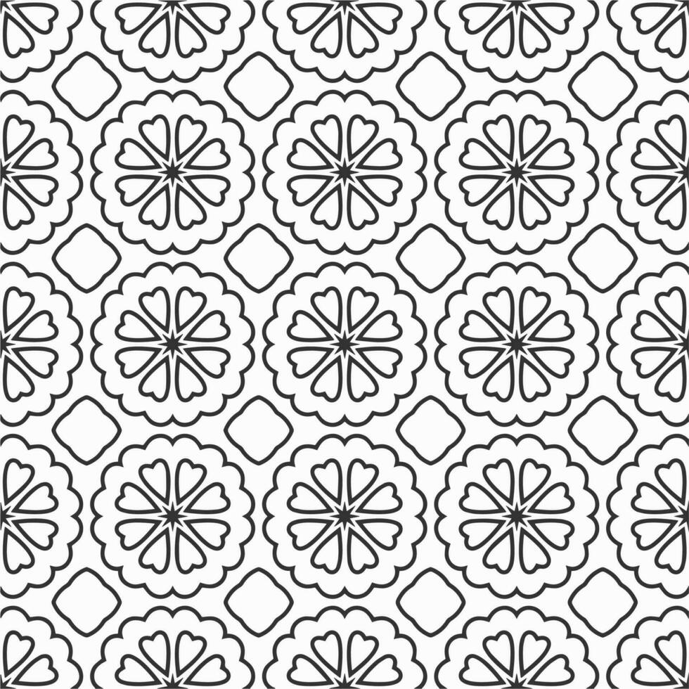 vector geometric flower shapes pattern design background