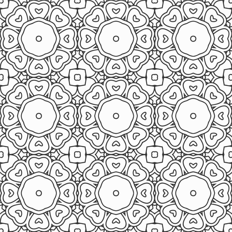 vector geometric flower shapes pattern design background
