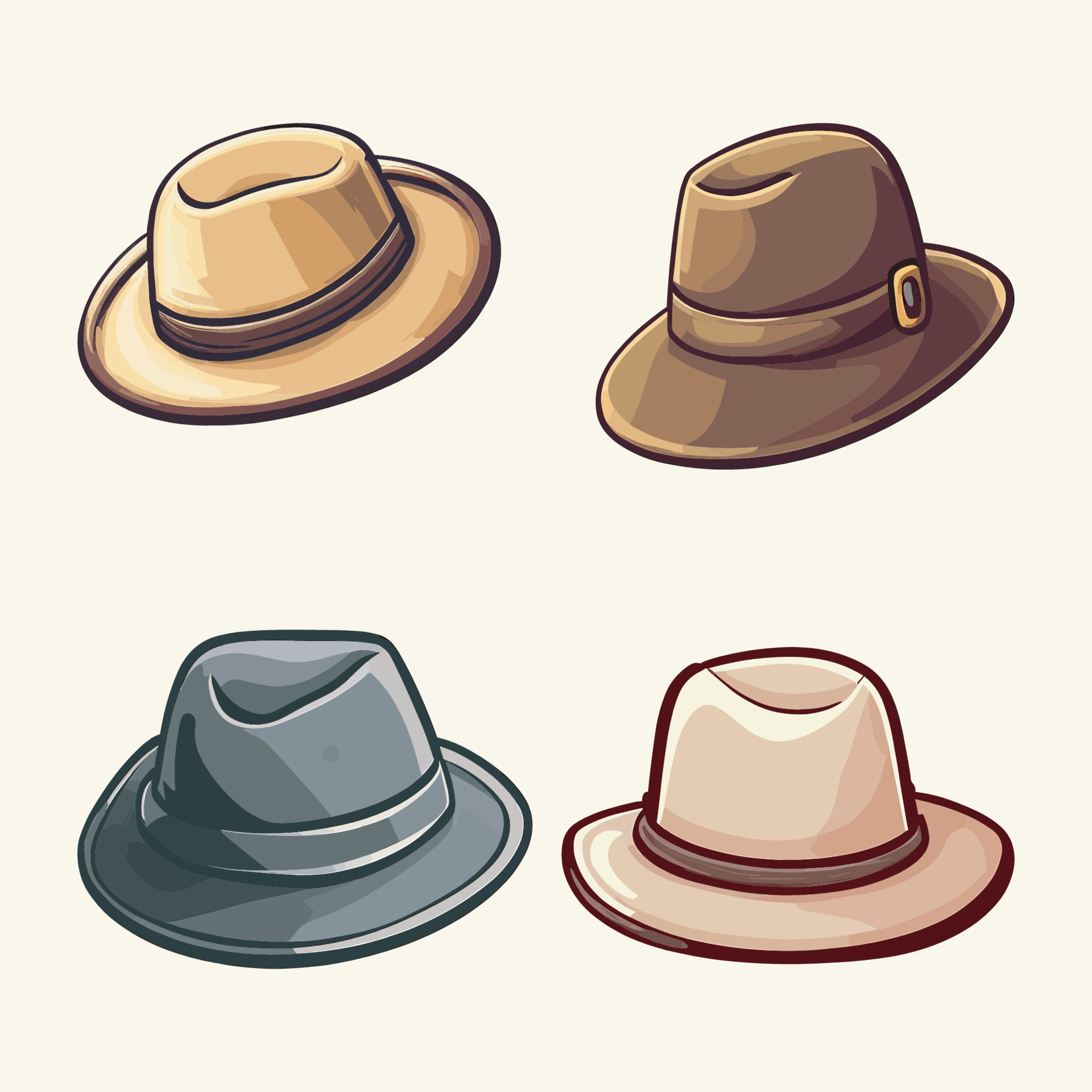 Top Hat Vector Graphic Collection. 23812058 Vector Art at Vecteezy