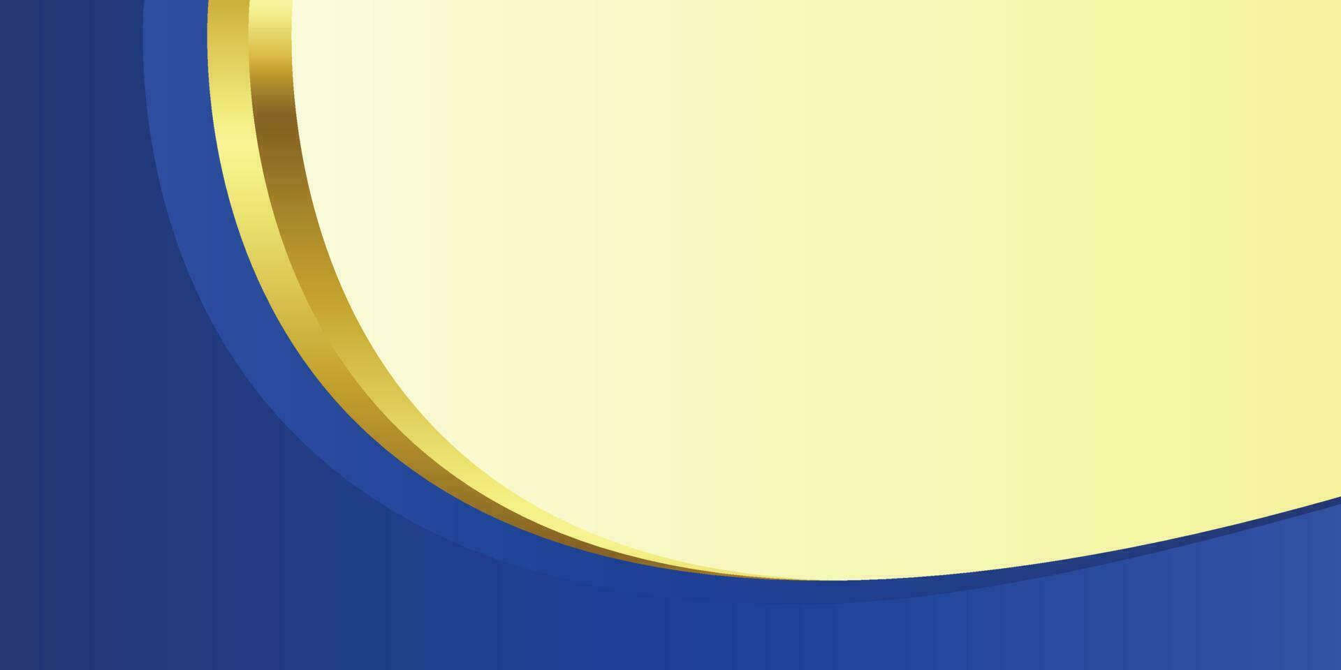 Blue Gradient and Golden Shapes With Yellow Background vector