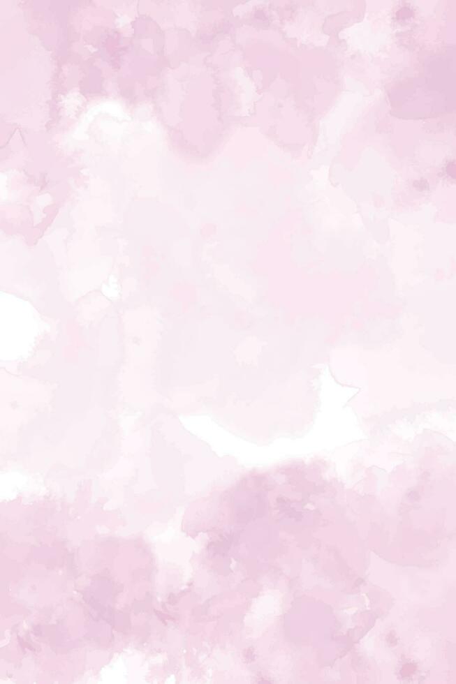 Pink watercolor background with a white spot vector