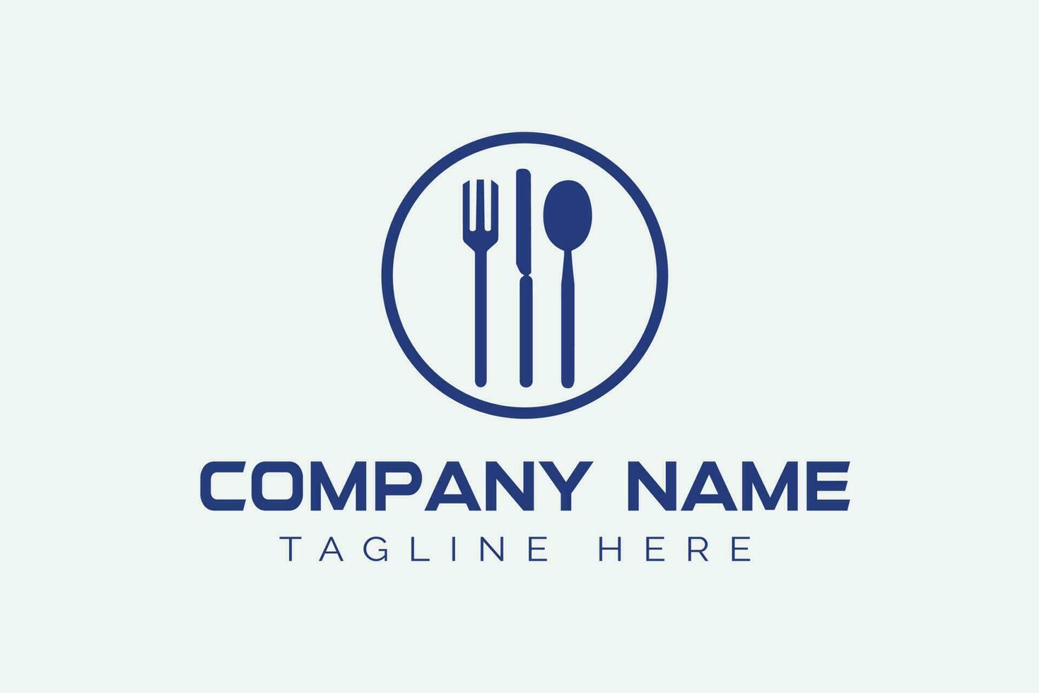 Restaurant logo concept for newborn company vector illustration