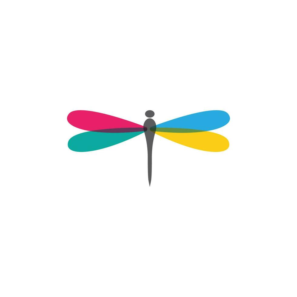 Dragonfly illustration icon vector