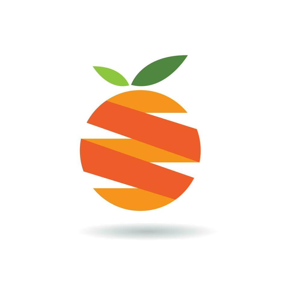 Orange logo design vector