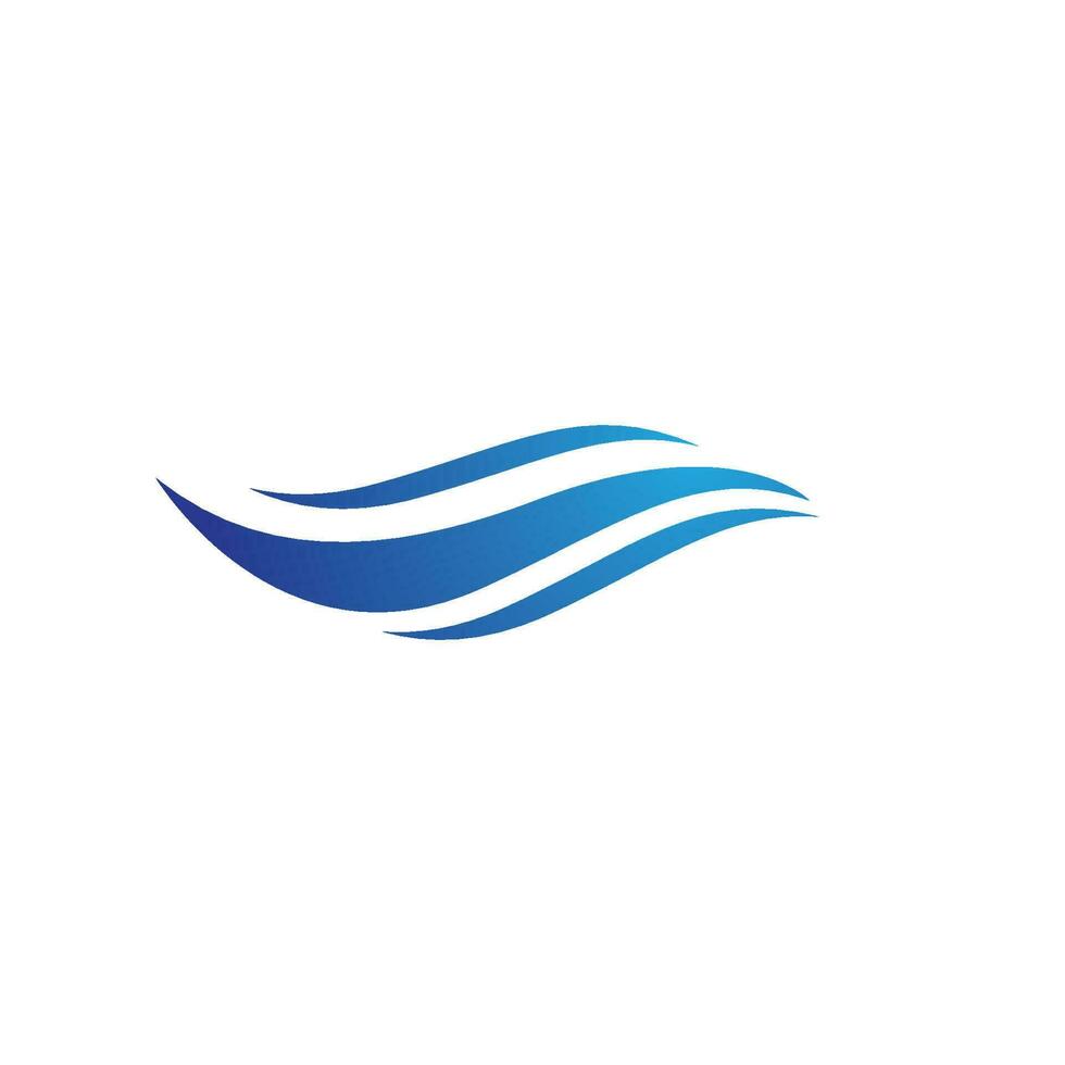 Water wave icon vector