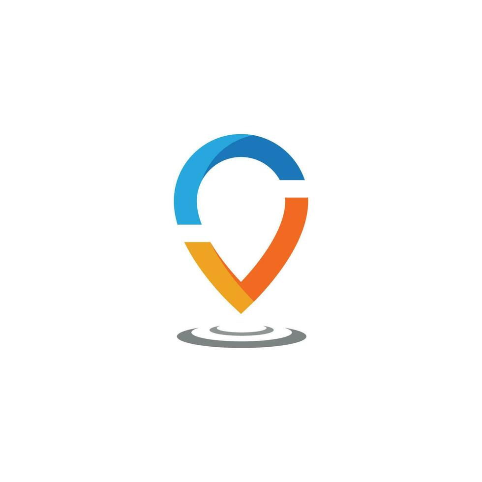 Location point Logo template vector