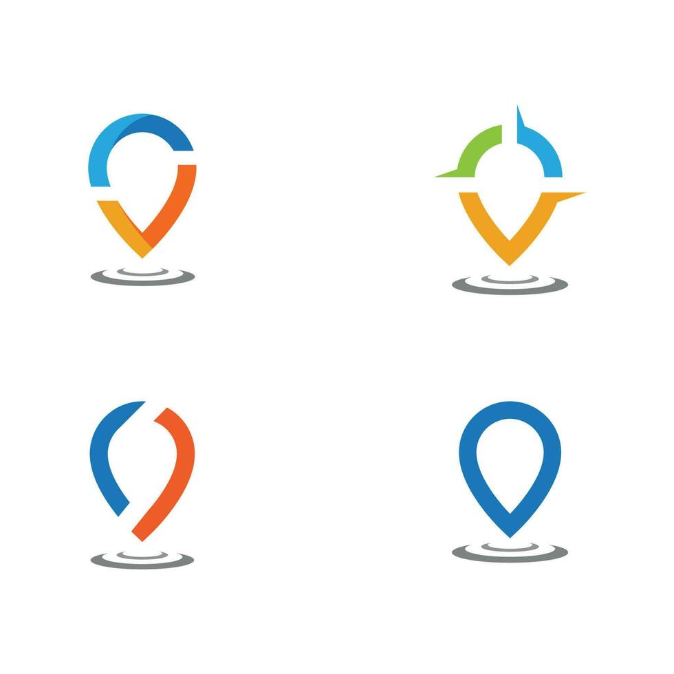 Location point Logo template vector