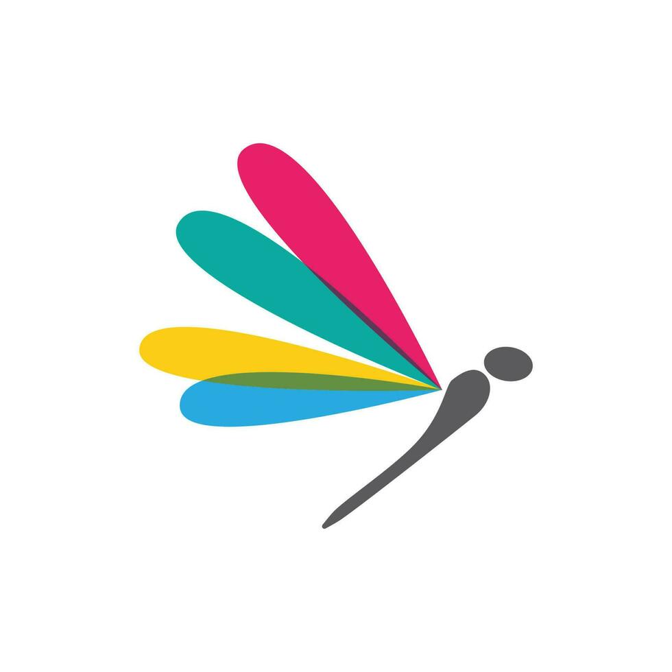 Dragonfly illustration icon vector